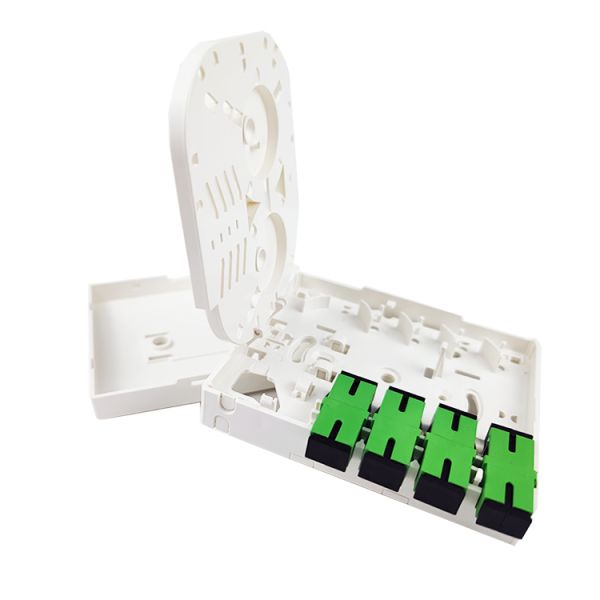 4 ядра Пластиковая волоконно-оптическая лицевая панель разъема панель SC соединитель для FTTX в помещении 5