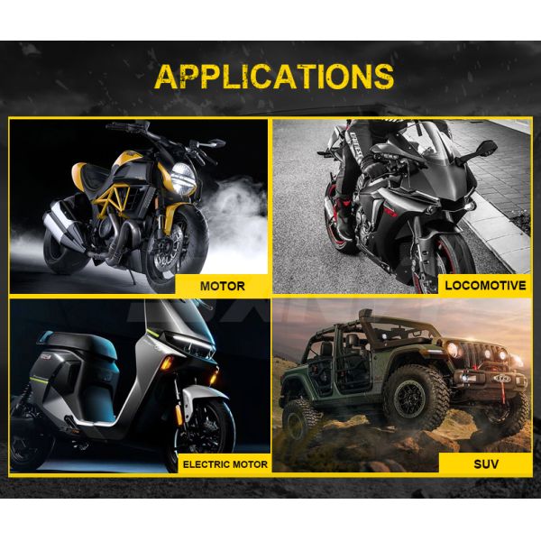 Белый желтый мотоциклетный фары светодиодные мотоциклетные фонари IP67 30000 часов