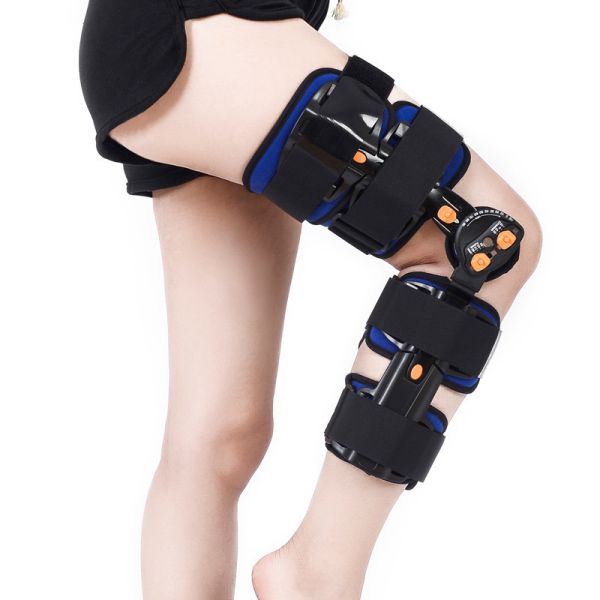 CE Certification Metal Adjustable Orthopedic Knee Brace for Rehabilitation Support