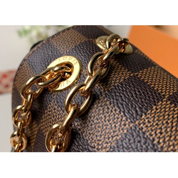M40108 M40109 M401130 M40312 Damier Ebene Carvas And Soft Cowhide With Unique Design Chain Cross-Body Bag