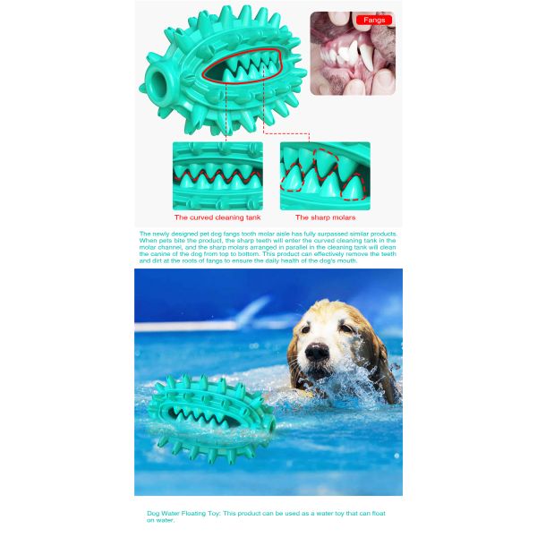 Clean Teeth Leaking Molar Dog Toothbrush Pet Toy Bite Resistant Dog Toy Ball