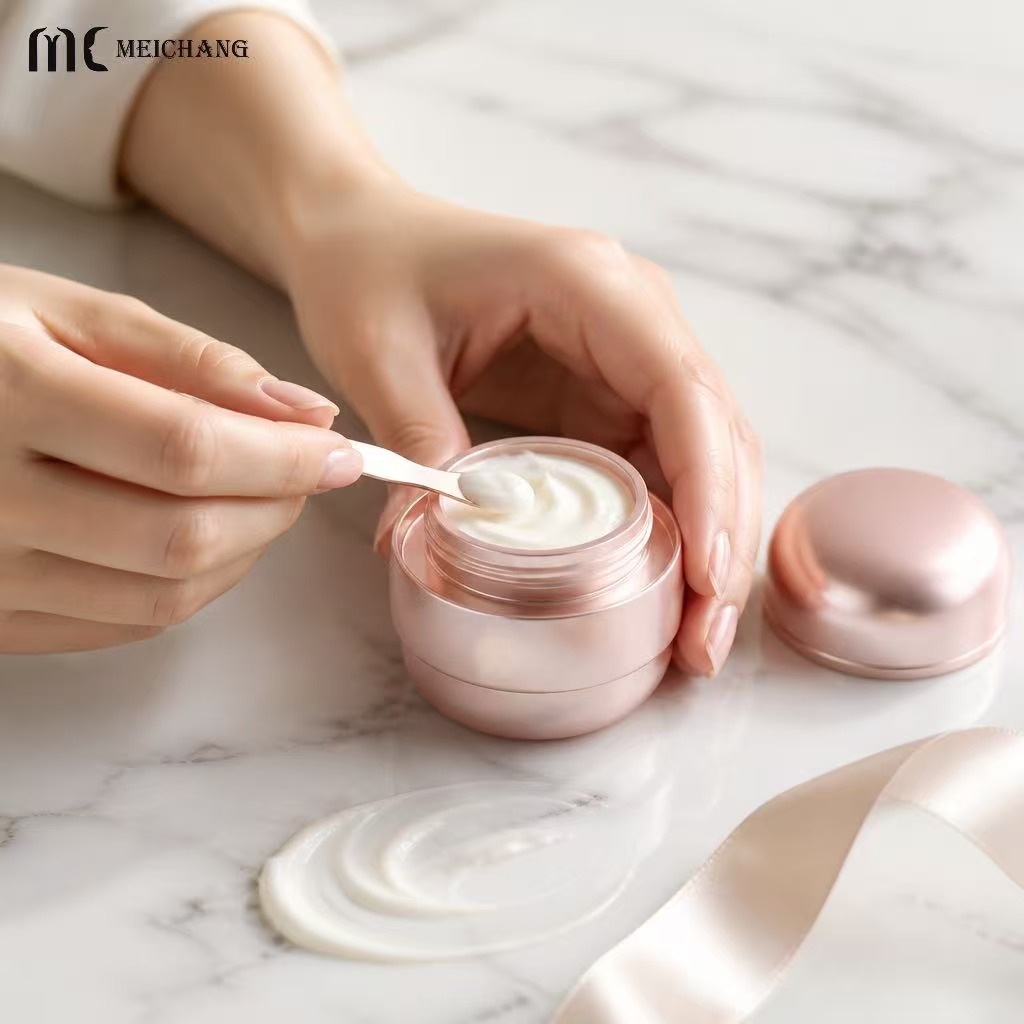 50g Double Wall Ball-Shaped Cosmetic Cream Jar for Premium Skincare Packaging(MC-P-569)