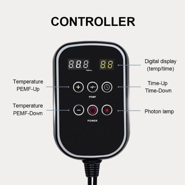 Кристальный аметист Pemf Инфракрасный Мат Тепловая красная светная нагревательная подушка с нефритовыми камнями