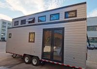 Quadro de aço leve pré-fabricado Eco Modular Casa Pequena Casa em Rodagens Casas pré-fabricadas