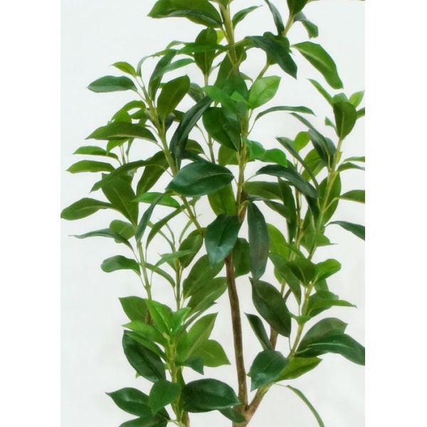 4 Ft Artificial Indoor Plants , Artificial Trees For Living Room Plastic Grow Pot Base