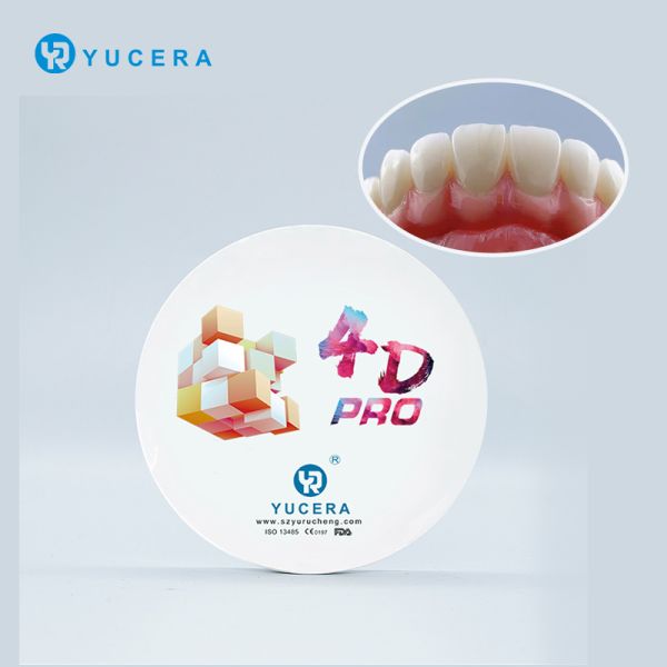 Best Selling Yucera 4d Pro Multilayer Zirconia Disc Ceramic  for Cad Cam for CE ISO for Lab