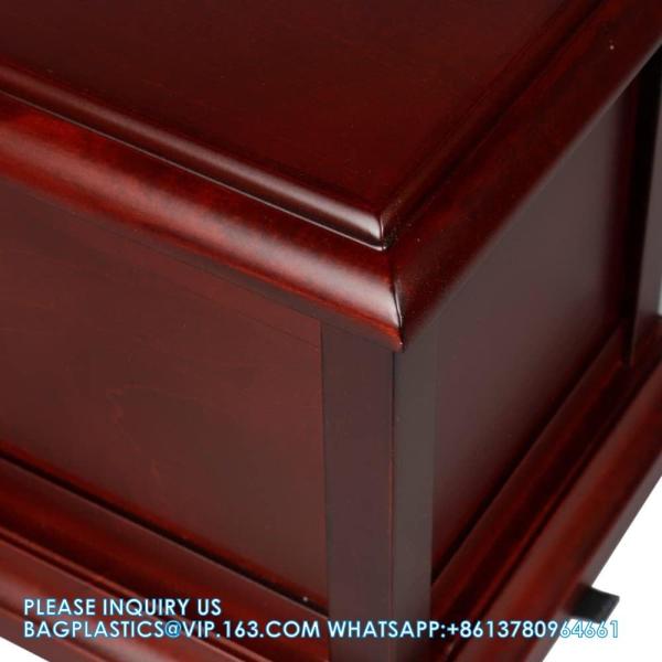 Cherry Solid Wooden Urns For Adult Male, Cremation Urns Eco-Friendly Wooden Casket Urn For Human Ashes Adult Female