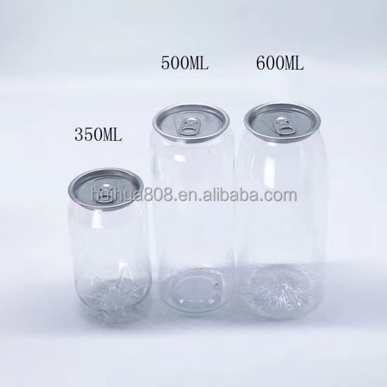Прозрачные пластиковые соковые банки для пищевых продуктов
