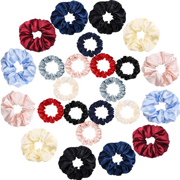 Small 6 Padded 0.03kg Satin Silk Scrunchies Headband Warrens