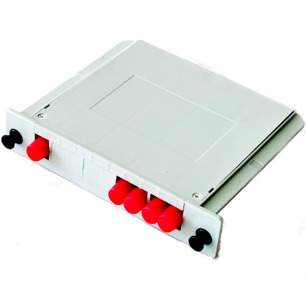 2X4 FC UPC PLC Fiber Splitter 55/55 FTTB FTTH FTTC Single Mode