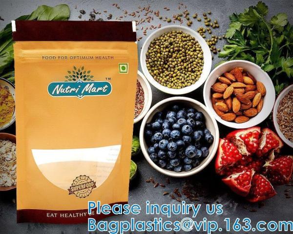 Matte Stand-Up Resealable, Beverage Products, coffee beans, confectionery, nuts, Metallized Mylar Foil