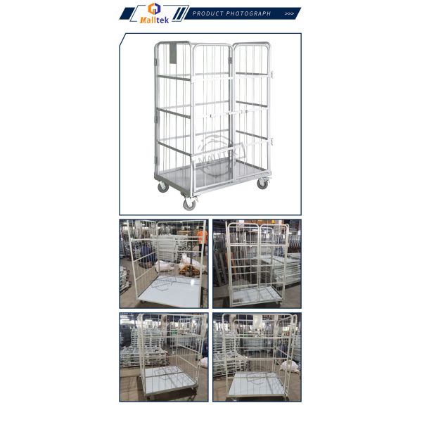 Порошкообразованная отделка Логистика Транспортный троллейбус Складка складной клетки