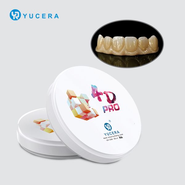 Yucera 4D Pro Sintered Zirconia Dental CAD/CAM Blocks Multi-layer Translucent B1 Color Oral Therapy Equipment & Accessory