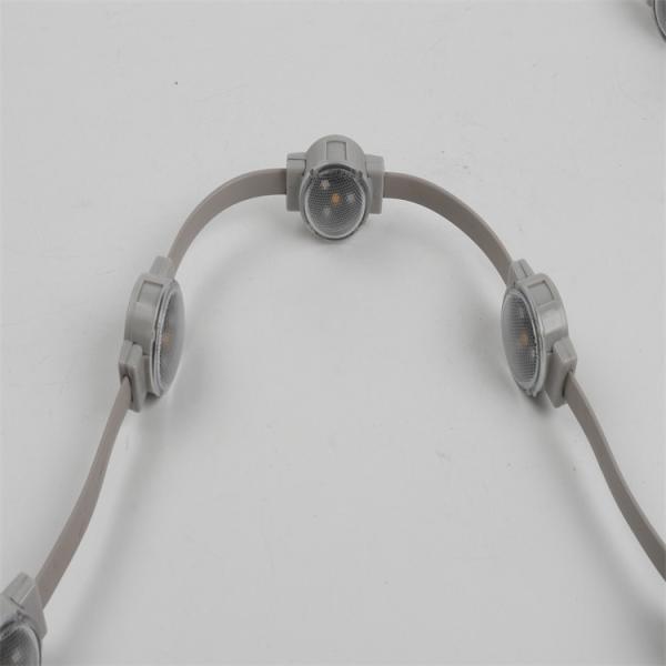 RGB SMD3535 Full color LED pixel 30mm 12V 1W redondo resistente al agua LED luces de Navidad con cubierta de lente