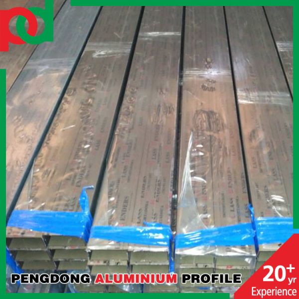 Dark Bronze Anodized Aluminium Extrusion Profile For Window And Door In Gabon, Mali