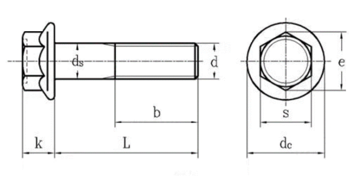 DIN 6921 Zinc Plated Bolts And Nuts Steel Hex Serrated Flanged Hex Head Screws Class 8.8