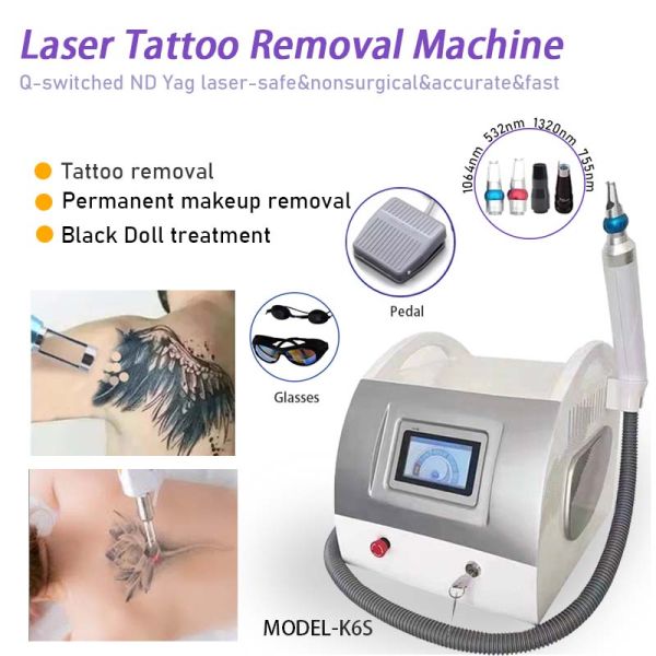 2000 Mj Q Switched Nd Yag Laser Tattoo Removal Machine Professional Beauty Device