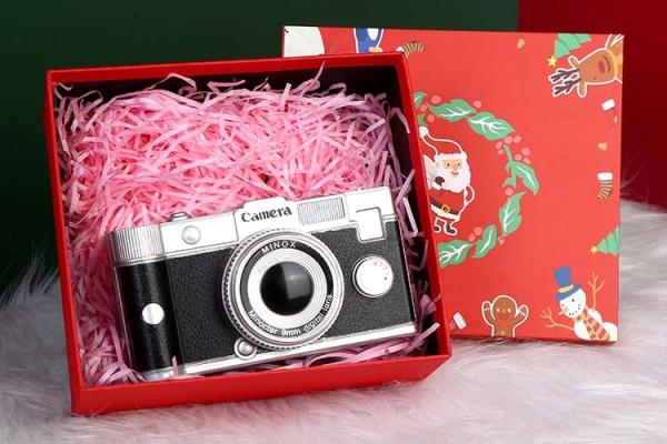 Santa Claus Christmas Gift Box custom packaging box New Year Party Candy Chocolate Packaging Bag Red Kids DIY Favors Box