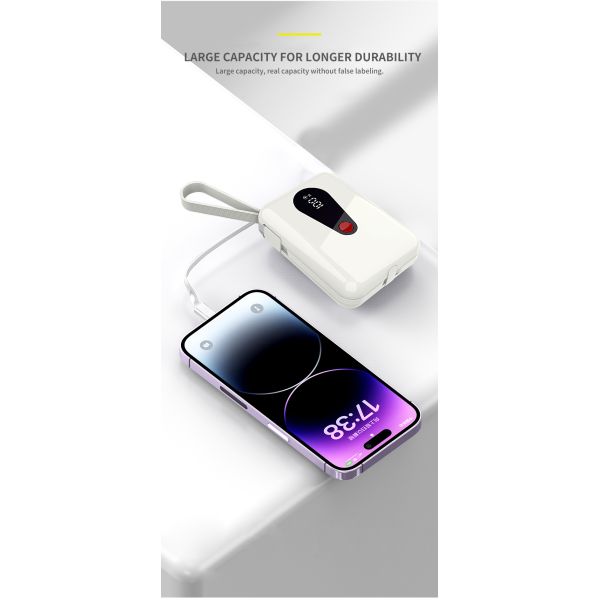 Compact Li Polymer Power Bank 10000mah With ABS PC Material And Customizable Logo