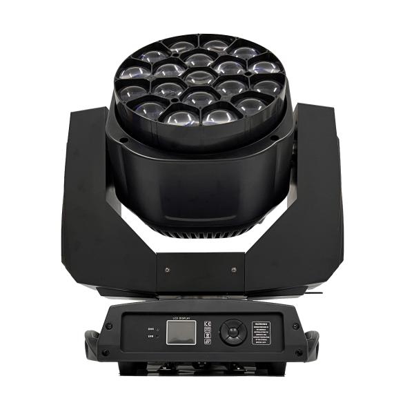 19X15W Led Rgbw 4In1 Big Bee Eyes Wash Moving Head Lamp Zoom Light For Dj Disco Night Club Bar Stage Lights