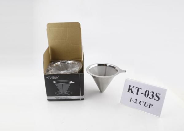 Pour Over Stainless Steel Coffee Dripper For Coffee Carafes , 2 Cups Capacity