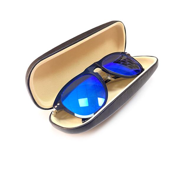 Pure colour Pu Leather Eyeglasses Case Hard Metal Optical Glasses Case sunglasses case