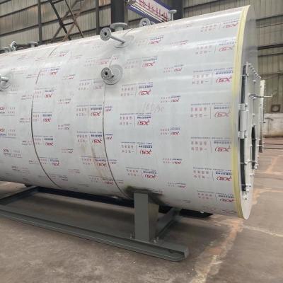 Caldeira de água quente industrial de controle PLC montagem de alavanca de combustível duplo
