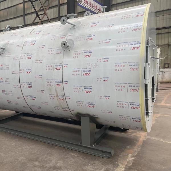 Caldeira de água quente industrial de controle PLC montagem de alavanca de combustível duplo