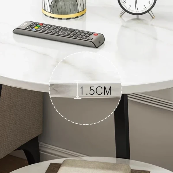 Light Luxury Coffee Table, Bedroom Small Round , Living Room Sofa Side