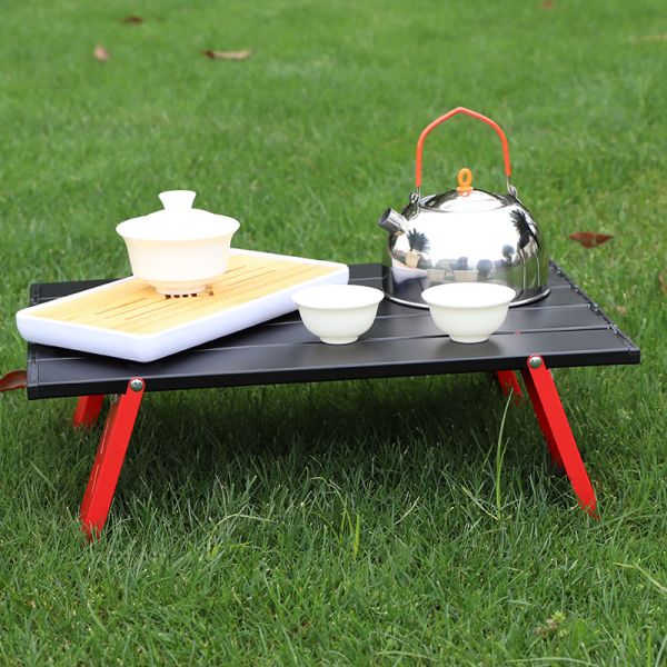 Outdoor Barbeque Mini Alumniun Picnic BBQ Folding Table for Camping 2023 Garden Furniture