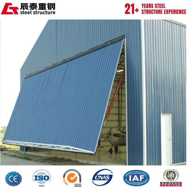 Simple construction of hot-rolled H-shaped steel structure aircraft hangar building