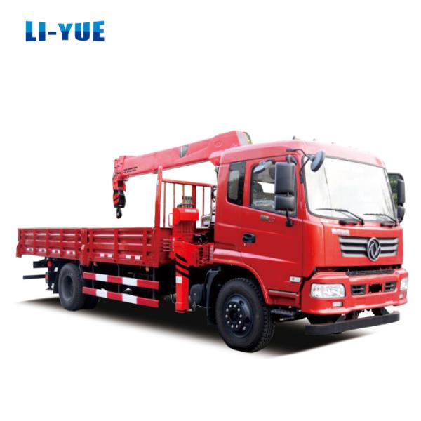 Dongfeng 4x2 6 Tons truck mounted crane truck with crane 