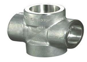 Astm A815 Socket Weld Cross , Industrial Forged Pipe Fittings