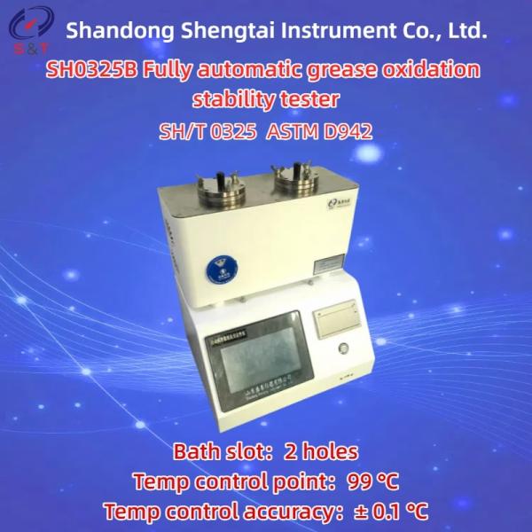 Testeur de stabilité à l'oxydation des graisses entièrement automatique, écran tactile LCD PT100 ASTM D942