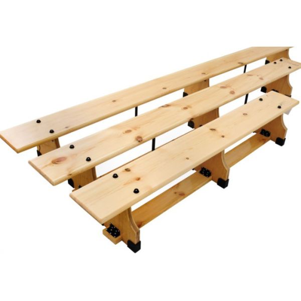 Natural Wooden Gymnastics Balancing Bench School Gym Adjustable