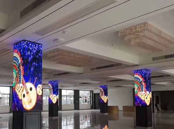 Columna de escenario LED cúbica P3 para interiores, columna LED, pared de TV para conciertos