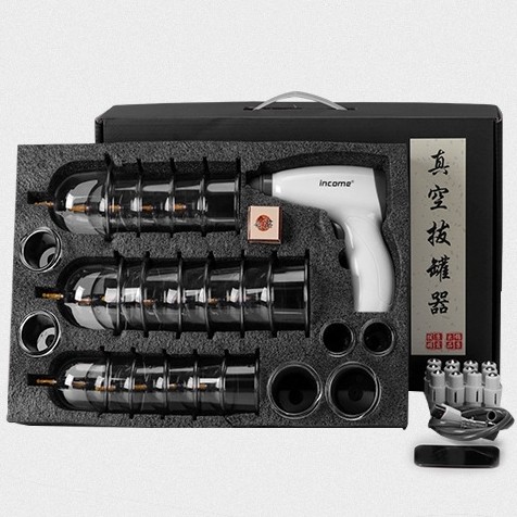 24-piece Set Electric Guasha Cupping Suction Massager for Body Muscle Massage Meridian Treatment Relax Tool