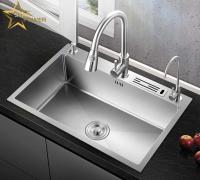 Durable Easy To Clean Stainless Steel Hand Sink For Household Kitchens