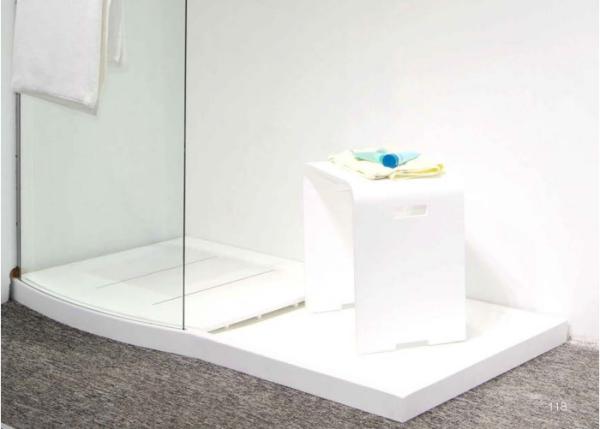 Non Porous Non Slip Rectangular Shower Tray Easy To Install And Clean