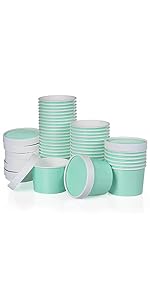 9-Oz Disposable Dessert Bowls For Hot Or Cold Food, 9-Ounce Party Supplies Treat Cups For Sundae, Frozen Yogurt