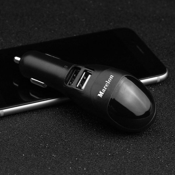 2 USB Port  Smart Car Charger With Ionic Air Cleaner Ionizer , Car Air Purifier