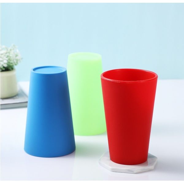 480ml Silicone Tumbler Cups Dishwasher-safe and Essential for Outdoor Adventures