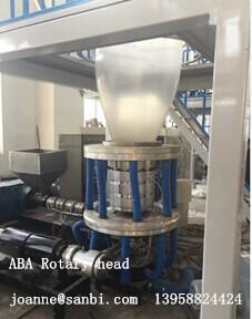High Speed PE Film Blowing Machine ABA Three Layer Co - Extrusion