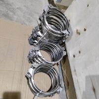 Acero inoxidable de 150 mm 304 perno abrazaderas de tubería de conductos pesados para la resistencia a la oxidación