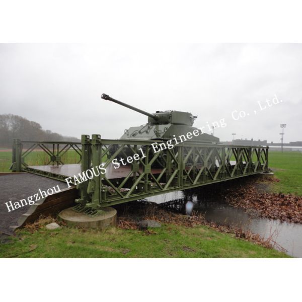 Pre - Engineered Modular Military Pontoon Bailey Bridge Heavy Load Capacity