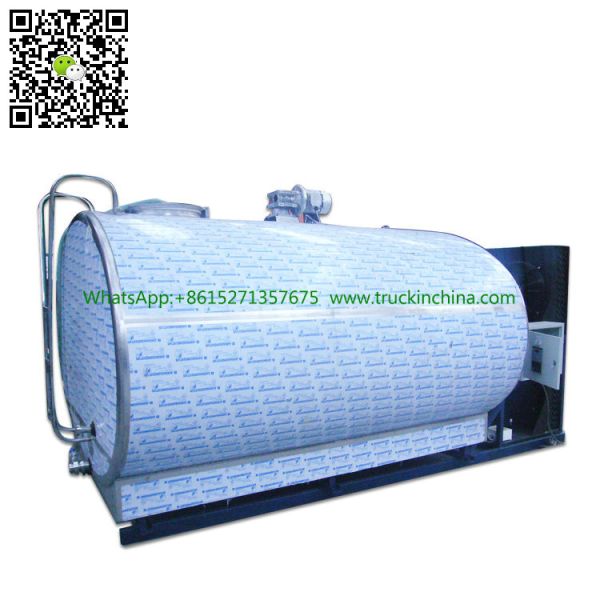 Stainless steel Milk Cooling Tank Body For Lorry Trucks 8CBM- 25CBM