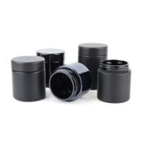3Oz Childproof Glass Jar With Lid Dried Flower Glass Stash Jar Black UV Glass Jars