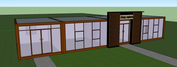 40ft Prefabricated Container House light steel frame  Sandwich Panel Prefab House