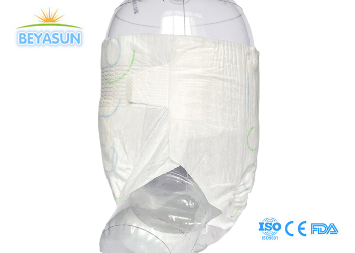 Breathable Baby Disposable Diapers With Magic Tape Elastic Waisband