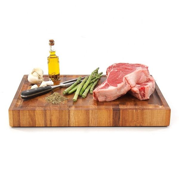 Custom Logo Acceptable Wooden Plain Color Wood Cutting Board for Culinary